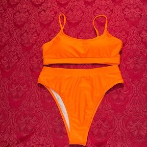 NWOT Bright Orange Bikini